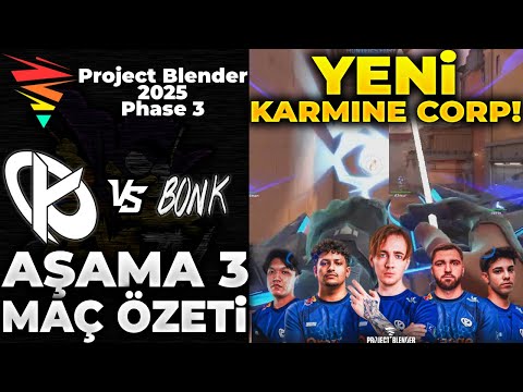 KARMINE CORP vs BONK MATCH SUMMARY | Project Blender 2025 PHASE 3