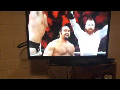 Wwe raw clip March 7,2016 Dolph ziggler vs Barrett, Sheamus, rusev