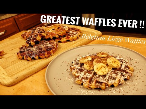 Greatest Waffle Recipe || Belgian Liege Waffles