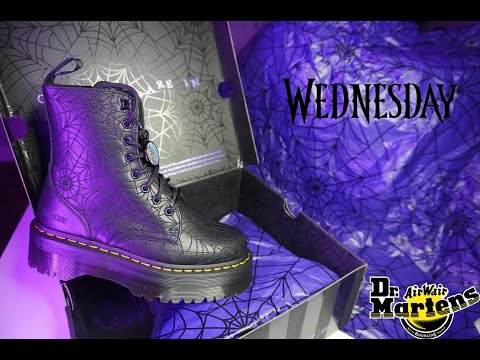 Dr. Martens X Wednesday - Jadon Spiderweb Platform Boots