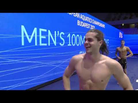 100m Men Backstroke - Final - Euro Swimming Championship 2021