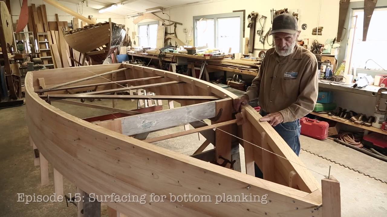 Building the TotalBoat - Surfacing for bottom planking (Episode 15)