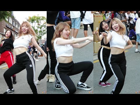 2018.09.09 일본댄스팀 DAK: Sena - 사이렌+What is Love #홍대앞 걷고싶은거리 버스킹#