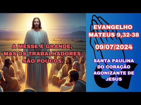 LITURGIA E EVANGELHO DO DIA 09 DE JULHO DE 2024 | LITURGIA | ORAÇÃO | BÍBLIA SAGRADA |