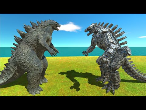 Godzilla 2014 VS Mecha Godzilla - Animal Revolt Battle Simulator