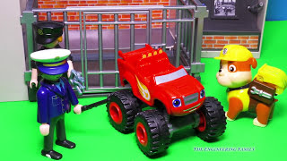 BLAZE AND THE MONSTER MACHINES Nickelodeon Blaze Goes to Jail a Blaze Toys Video Parody