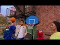 Stephen Curry Misses The Basket In Sesame Street