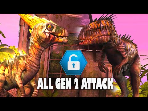 ALL GEN 2 FURY UNLOCKED VELOCIRAPTOR GEN 2 | JURASSIC WORLD THE GAME