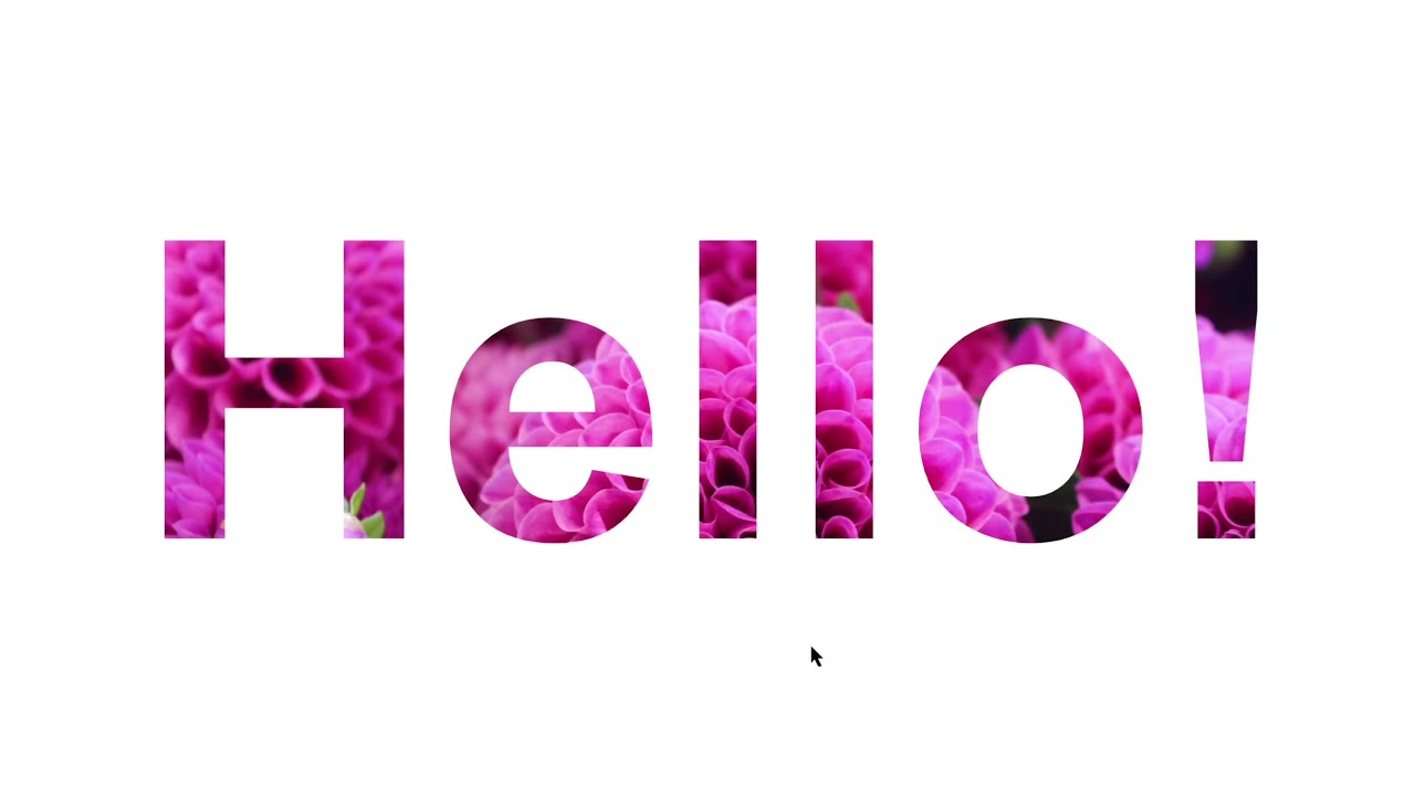 Image inside Text | Effects | CSS