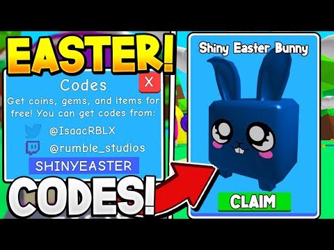 All 12 Owner Pet Codes In Bubble Gum Simulator Roblox - shiny easter bunny codes in roblox bubble gum simulator update defildplays 15 889