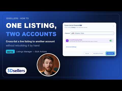 Cross-list a live listing to another account (beta)