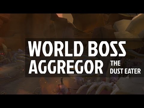 Aggregor the Dust Eater, WildStar World Boss in Crimson Badlands