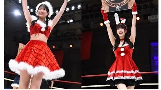 【Krush】 ひと足早いラウンドガールのク リスマス仕様で観客の目は釘付けに、 2024年後半は個人での活躍も目立つ