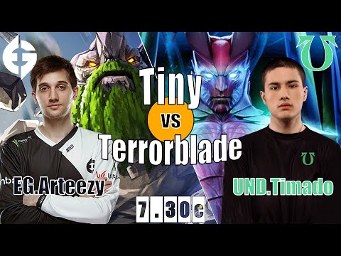 Tiny Safelane | EG.Arteezy | RTZ GOD SPAMMING TINY HARD CARRY FOR TI 10 | 7.30c Gameplay Highlights