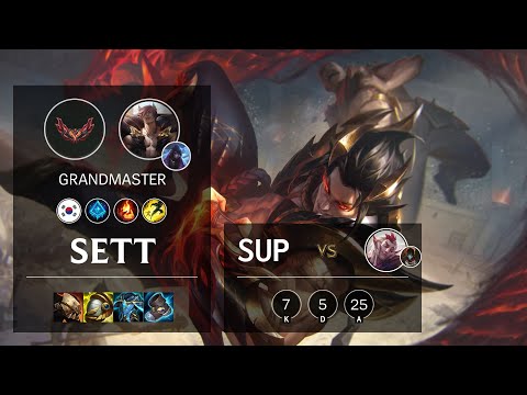 Sett Support vs Rakan - KR Grandmaster Patch 12.5