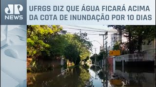 Nível de água do Rio Guaíba continua alto em Porto Alegre