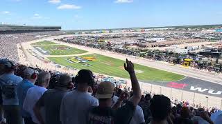 First laps of 2026 NASCAR Cup race at Texas Motor Speedway from grandstand