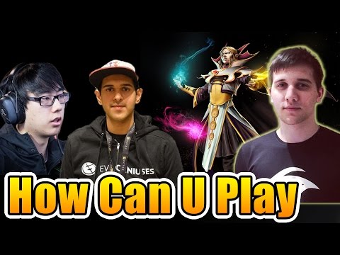 Arteezy Dota 2 [Invoker] vs Aui_2000 & BulBa - How Can YOU Play
