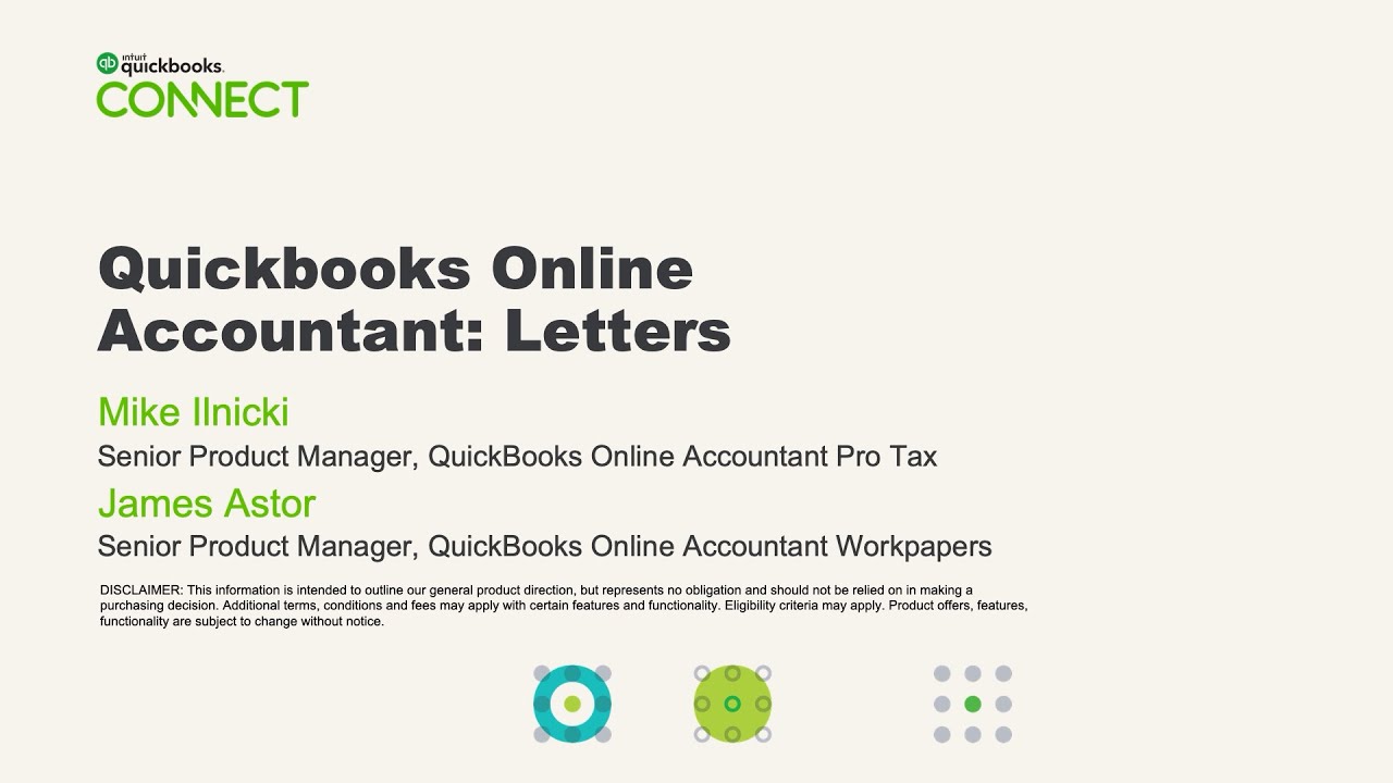 QuickBooks Online Accountant: Letters