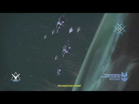 Destruction of The Long Night Of Solace and arrival of The Fleet Of Particular Justice Halo Reach