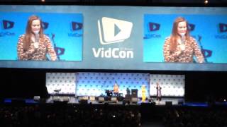 Grace Helbig, Hannah Hart and Mamrie Hart VidCon 2014 Main Stage