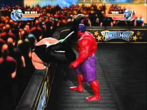 WWE All Stars Marvel's Red Hulk vs DC's Bane
