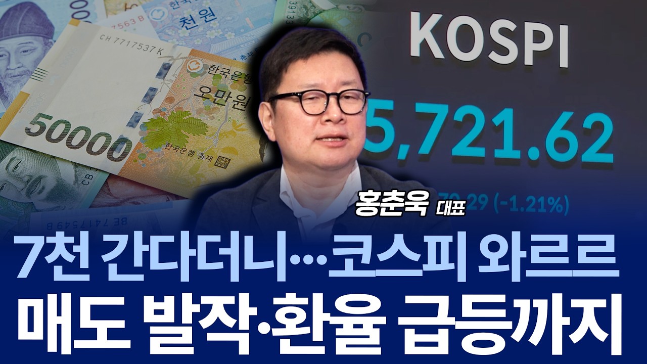 코스피 3일 만에 12% 폭락…마진콜 공포 속, 지금이 저점일까? / 홍춘욱 대표