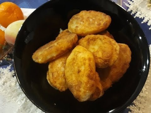 Жареные пирожки с картошкой на кефире Тесто за несколько минут