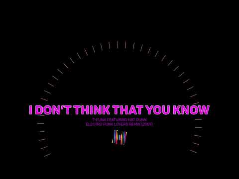 I Don't Think That You Know T-Funk (mrTimothy) & Nat Dunn (Electro Funk Lovers Remix)