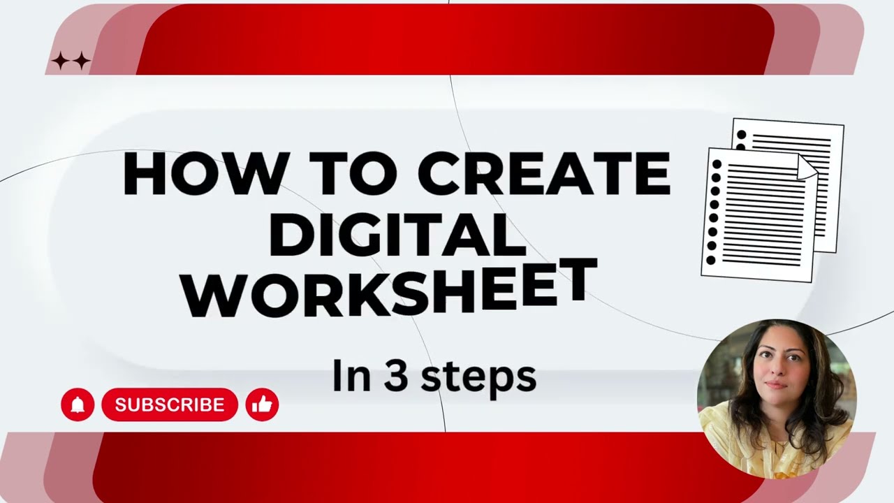 How to convert Worksheet into DIGITAL Worksheet | Make PDFs & Worksheets Editable | In 3 Easy Steps