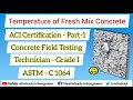 Temperature of Concrete | American Concrete Institute ACI | Part 1 | All About Civil Engineer