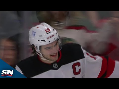 Devils' Nico Hischier Completes Second Career Hat Trick Vs. Wild