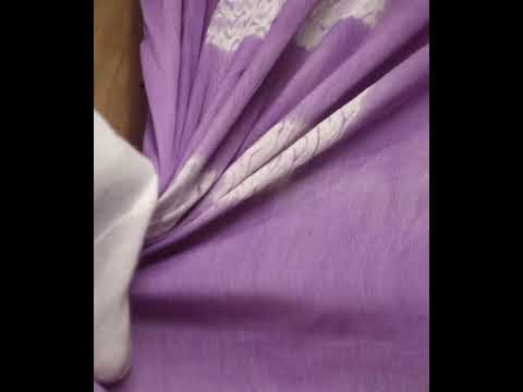 Abstract Lavender Shibori 90 GSM Pure Cotton Fabric — video