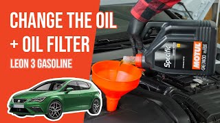 Youtube thumbnail of video "Change the oil and the oil filter Leon 3 1.5 TSI 🛢"