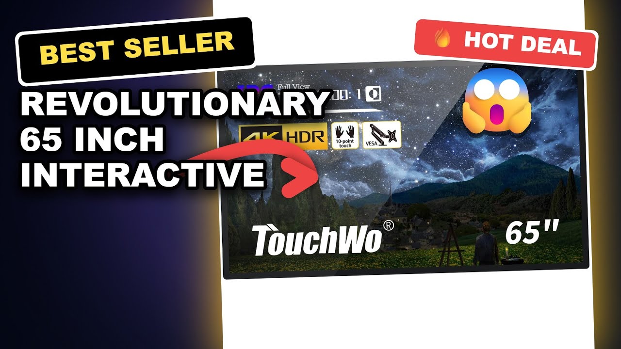 Revolutionary 65 inch Interactive Touchscreen Monitor with 4K Display and Advanced Smart Board Features for Classrooms and Offices