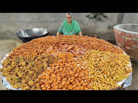 1 BATTER 8 BHAJJI OR PAKORA RECIPES | MIRCH,PANEER,BREAD,CAULIFLOWER,PALAK,ONION,POTATO,MUSHROOM,