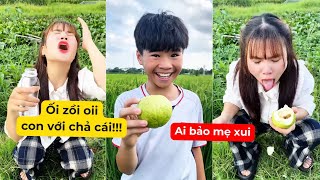 Tổng hợp video siêu hài hước troll mẹ cười xĩu, mẹ ăn ổi thiu uống nước bị hôi và cái kết
