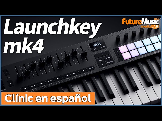 Vídeo relacionado con Novation Launchkey 49 [MK4]: Controlador de teclado MIDI, 49 teclas, semicontrapesado, USB, integración DAW. Modos Chord/Scale, 8 pads de percusión, arpegiador, paquete software de producción musical