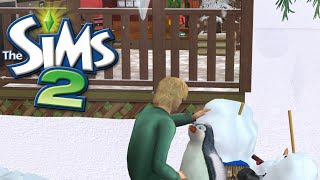 ❄️ 🎅🏻 Sims 2 Peaceful Holiday Gameplay | No Commentary Chill Christmas Vibes | Part 2