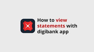 DBS digibank app – How to view eStatements