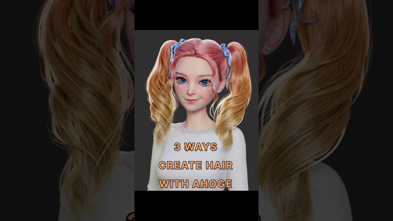 Creating #hair with #ahoge in #Maya #zbrush