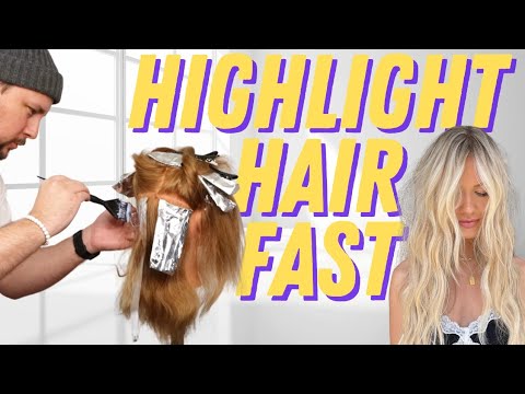 FASTEST WAY TO HIGH LIGHT FOIL HAIR - In 20 minutes