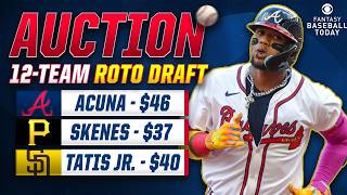 12-Team Roto Auction! LIVE Picks, Strategy, Nominations! | Fantasy Baseball Advice