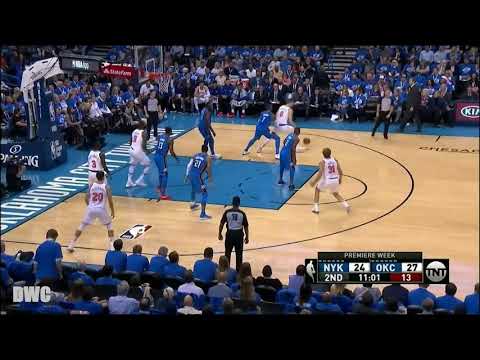 Carmelo Anthony vs Kristaps Porzingis Defensive Duel, October 19, 2017