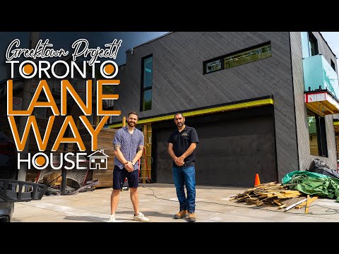Touring one of Toronto's most recently built LANEWAY HOUSES at project GREEKTOWN!
