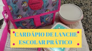 CARDÁPIO DE LANCHE ESCOLAR PRA UMA SEMANA + MONTANDO A LANCHEIRA DA MINHA FILHA