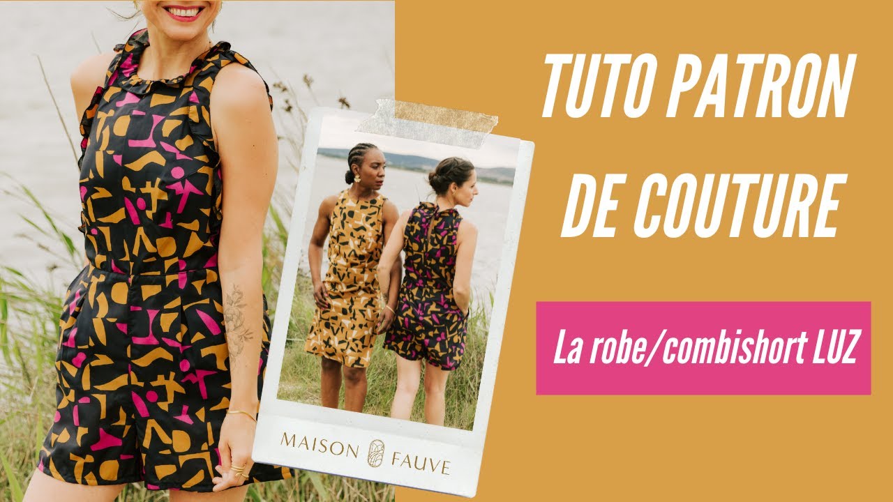 Sewing pattern dress, Luz jumpsuit / PDF (A4, A3, A0, US Letter) - Frames, Layers by Size, Video projection