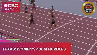 Canada's Savannah Sutherland in women's 400m hurdles at Continental Tour stop in Texas | #CBCSports