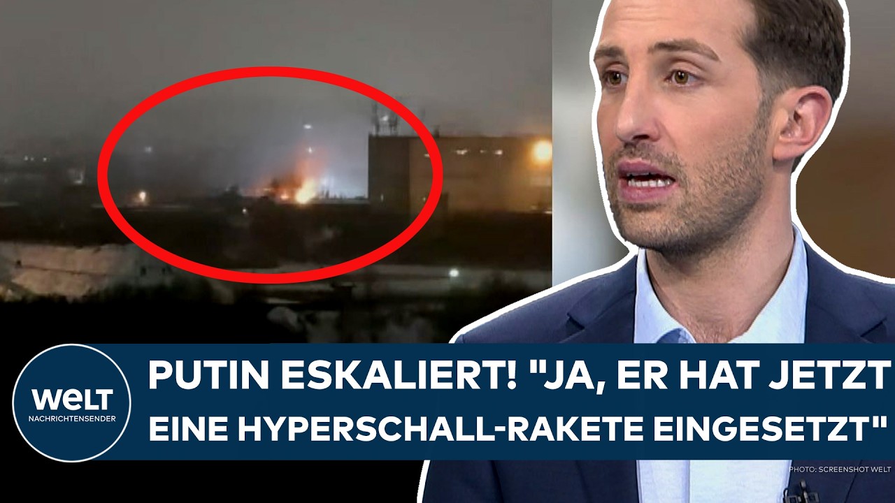 UKRAINE-KRIEG: Wladimir Putin eskaliert! "Ja, er hat jetzt eine Hyperschall-Rakete eingesetzt!"