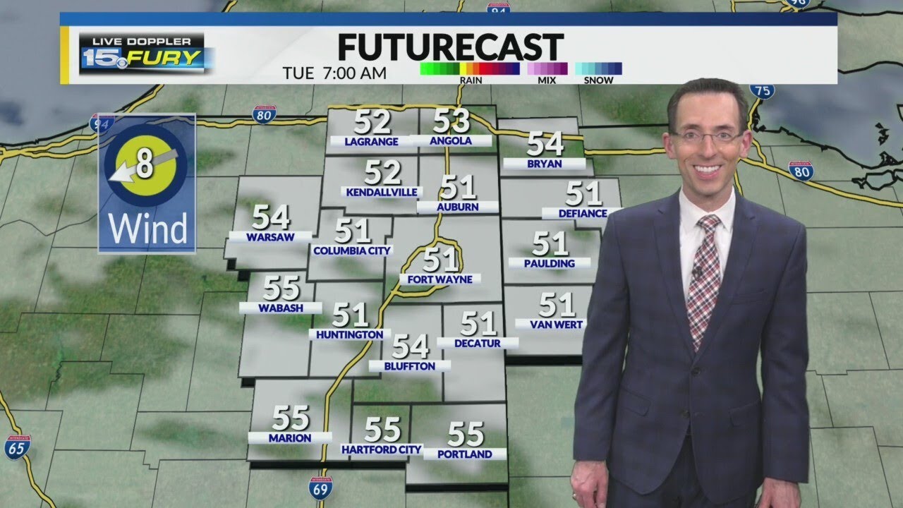 Clouds increasing, rain returning